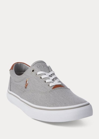 Men's Polo Ralph Lauren Thorton Washed Twill Sneakers | 927608BFS